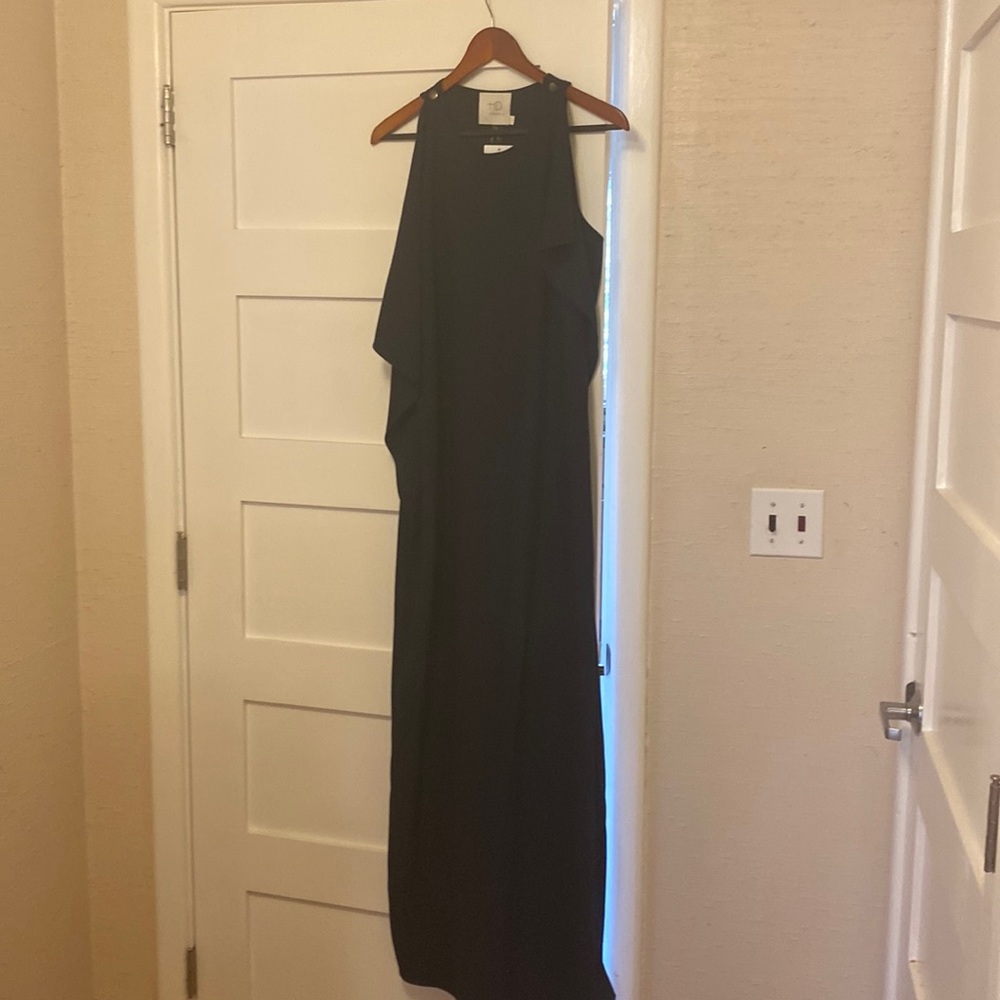HD in Paris for Anthropologie. Dark blue maxi dress size M.
